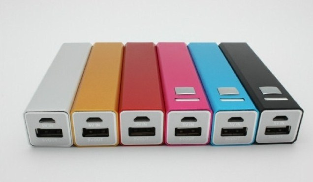 bloco de poder portátil de USB da forma roxa do retângulo 3200mAh para o caderno