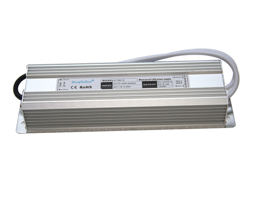 motorista impermeável estável 100W do diodo emissor de luz da C.C. 8.5A 12V, fonte de alimentação do diodo emissor de luz IP68 com de baixo nível de ruído