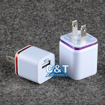 Carregador da parede de Iphone 6 da casa do 2-Tom do adaptador da alimentação CA do Usb do porto duplo 3.1A