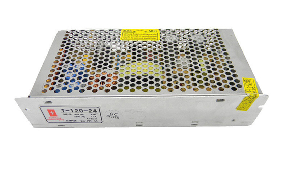 C.C. 24V 5A da fonte de alimentação do modo de um interruptor de 120 watts para a tela de exposição do LCD