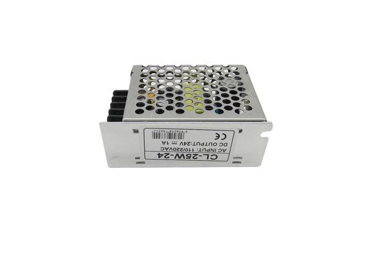 a C.C. 24V Output a fonte de alimentação de comutação encaixotada metal 30W do modo para câmeras do CCTV da segurança