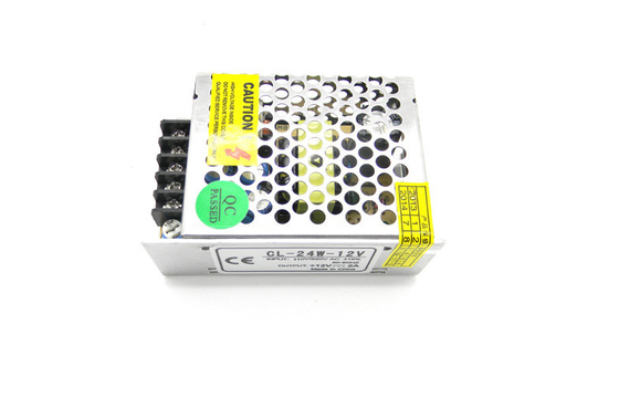 o metal de 12V 2A 25W encaixotou corrente constante da fonte de alimentação da tensão da saída da câmera do CCTV a única