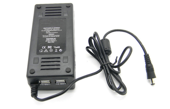 A C.A. da substituição 24Vdc ao adaptador USB duplo 90W da alimentação de DC Com diodo emissor de luz ilumina-se