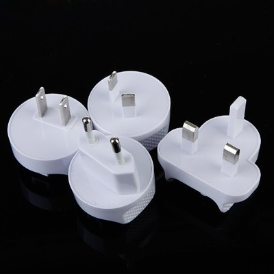 Adaptador universal da C.A. da parede do carregador do curso de USB de 4 portos para a casa, multi tomada