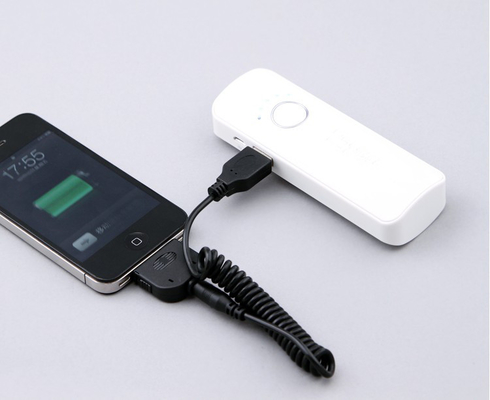Portable preto móvel da fonte de uma alimentação de 5 volts com OEM 5200MAH
