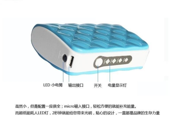 fonte de alimentação móvel de 1A 5V para o telefone móvel/carro com diodo emissor de luz