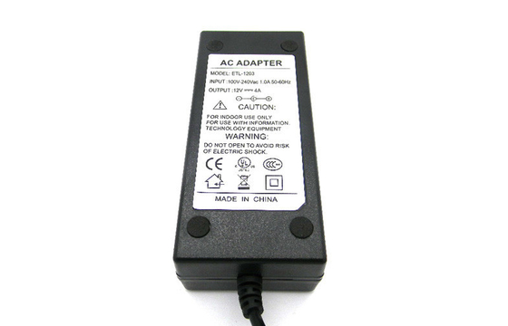 o FCC da fonte de alimentação de DC Do Desktop do Olá!-potenciômetro 12V 4A peça 15 a classe B para câmaras de segurança