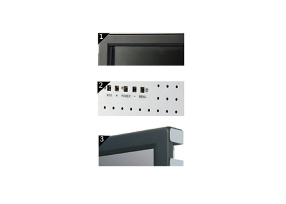 Monitor duplo do toque do quadro aberto do ponto de 19 polegadas com 75/100 de montagem de VESA