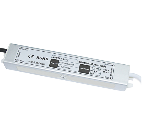 A eficiência elevada entrou o motorista impermeável do diodo emissor de luz da C.A. 110-264V 25W para a luz de tira conduzida