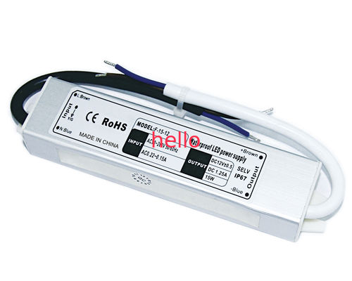 24V a C.C. 15W Waterproof o motorista EN55022 do diodo emissor de luz para a luz de tira flexível do diodo emissor de luz