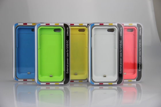 Bloco de bateria fino da caixa de bateria 2200mAh do iPhone da multi cor para o iPhone 5