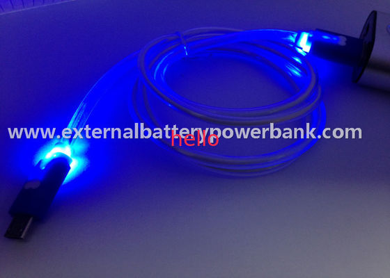 Dados de transferência de dados Cable/USB de USB das cores da luz 4 do diodo emissor de luz cabo de carregamento dos micro