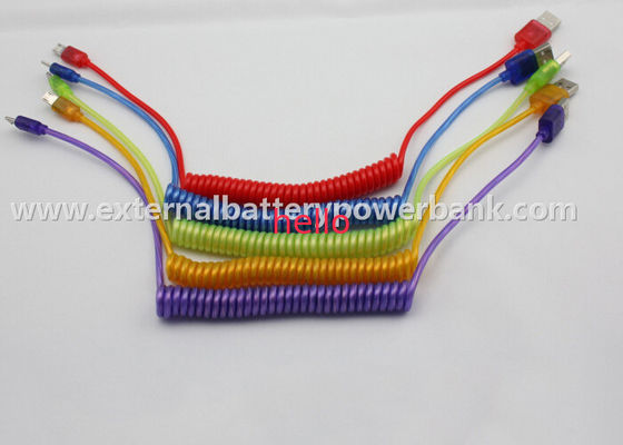 A mola conduziu o micro cabo de transferência de dados de USB para Samsung/para a galáxia de Samsung