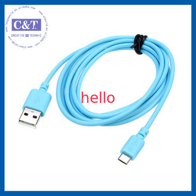 Micro Olá!-Velocidade colorida 2 in-1 do cabo de transferência de dados de Smartphone USB