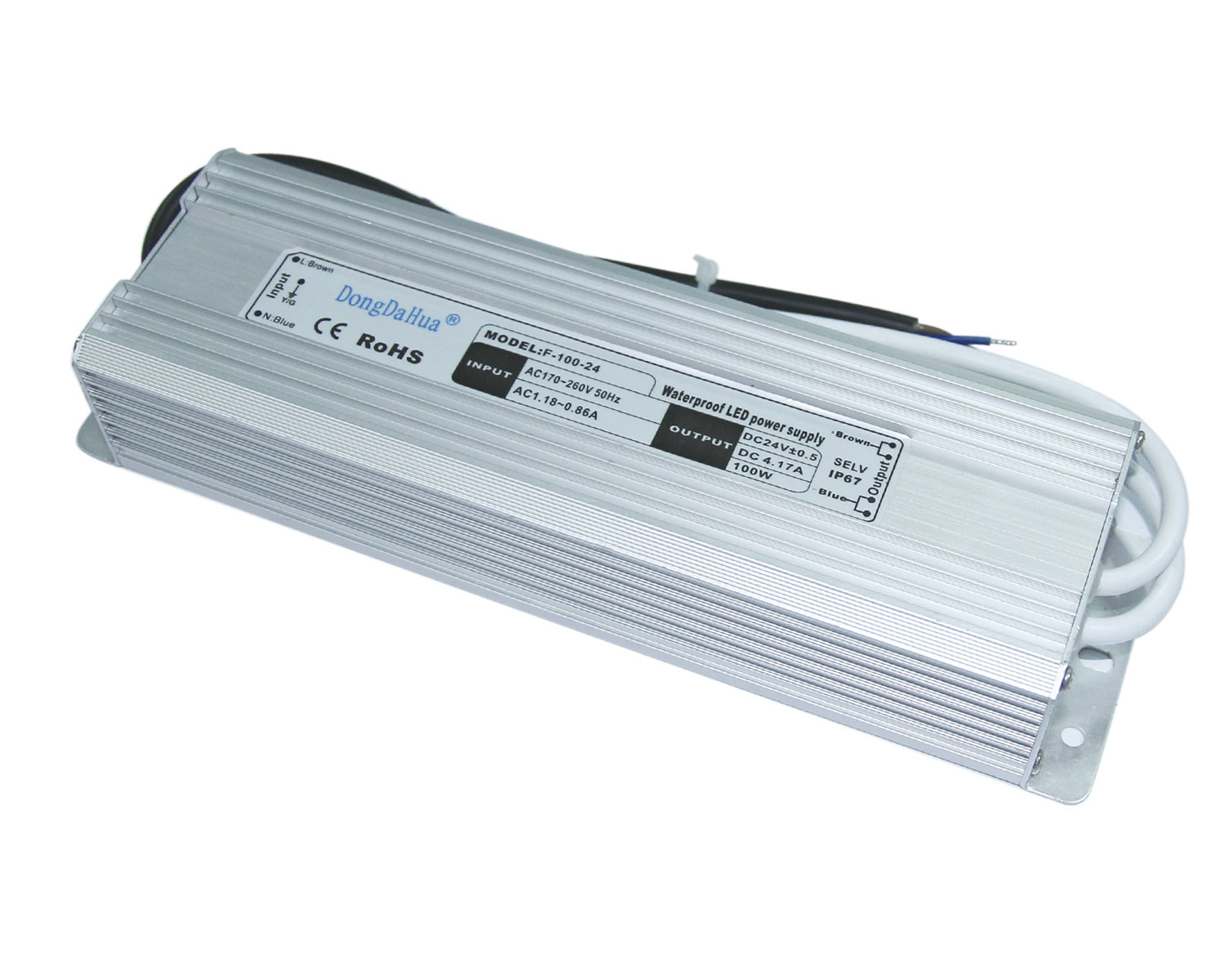 Mini 12v 24v Waterproof a fonte de alimentação de DC Do motorista do diodo emissor de luz 100W/C.A. com filtros para iem