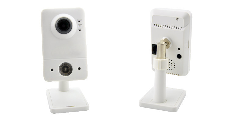 Câmera branca do CCTV da rede do IP/cubo inteligente do Internet 1.3MP HD