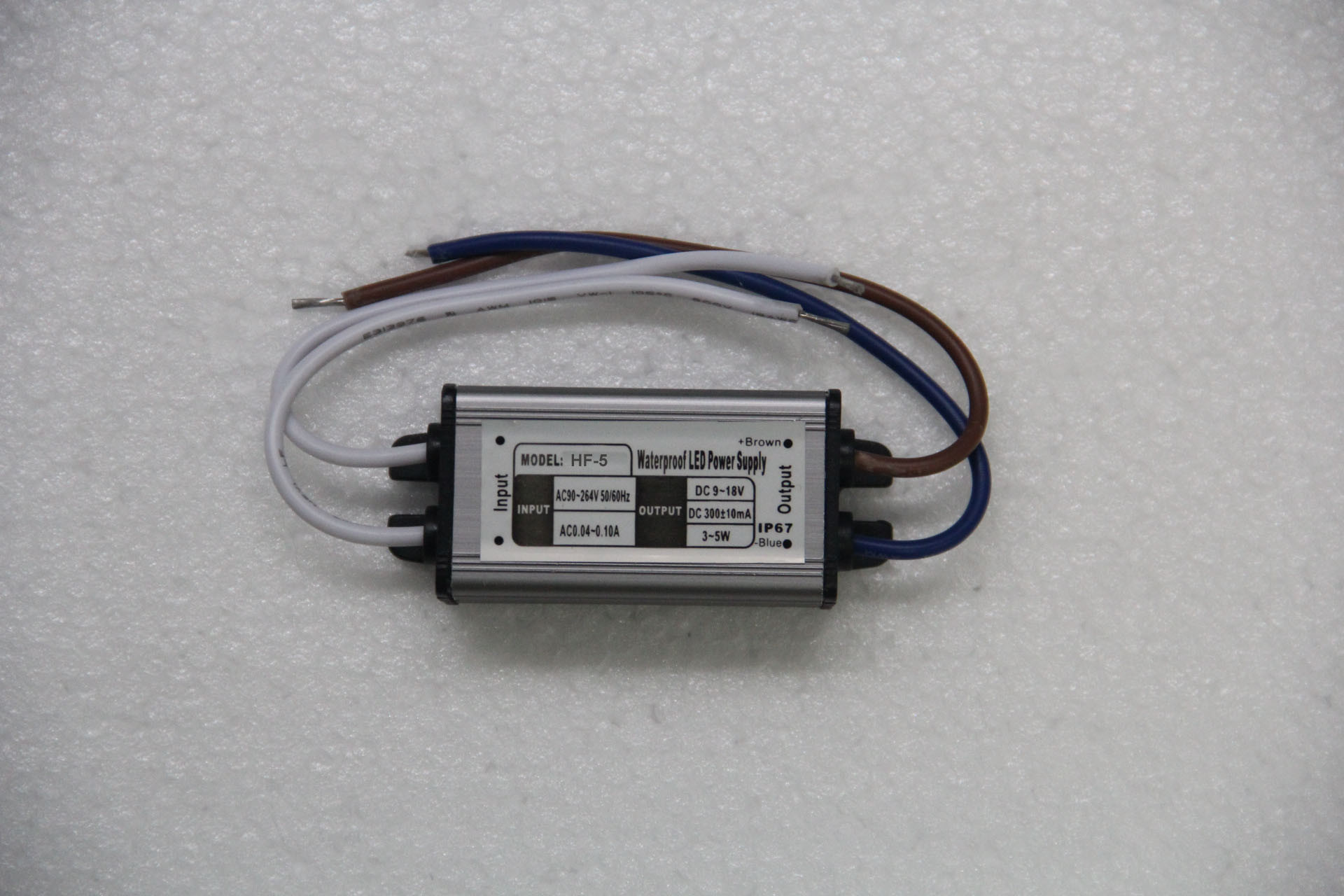 Fonte de alimentação constante IP68 do diodo emissor de luz da corrente 5W do Portable da C.C. de ROHS 18V 300mA com EN61547