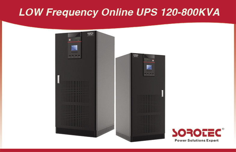 Conversão dupla 120 - 800KVA baixa frequência UPS on-line / ininterrupta de alimentação 50/60 HZ